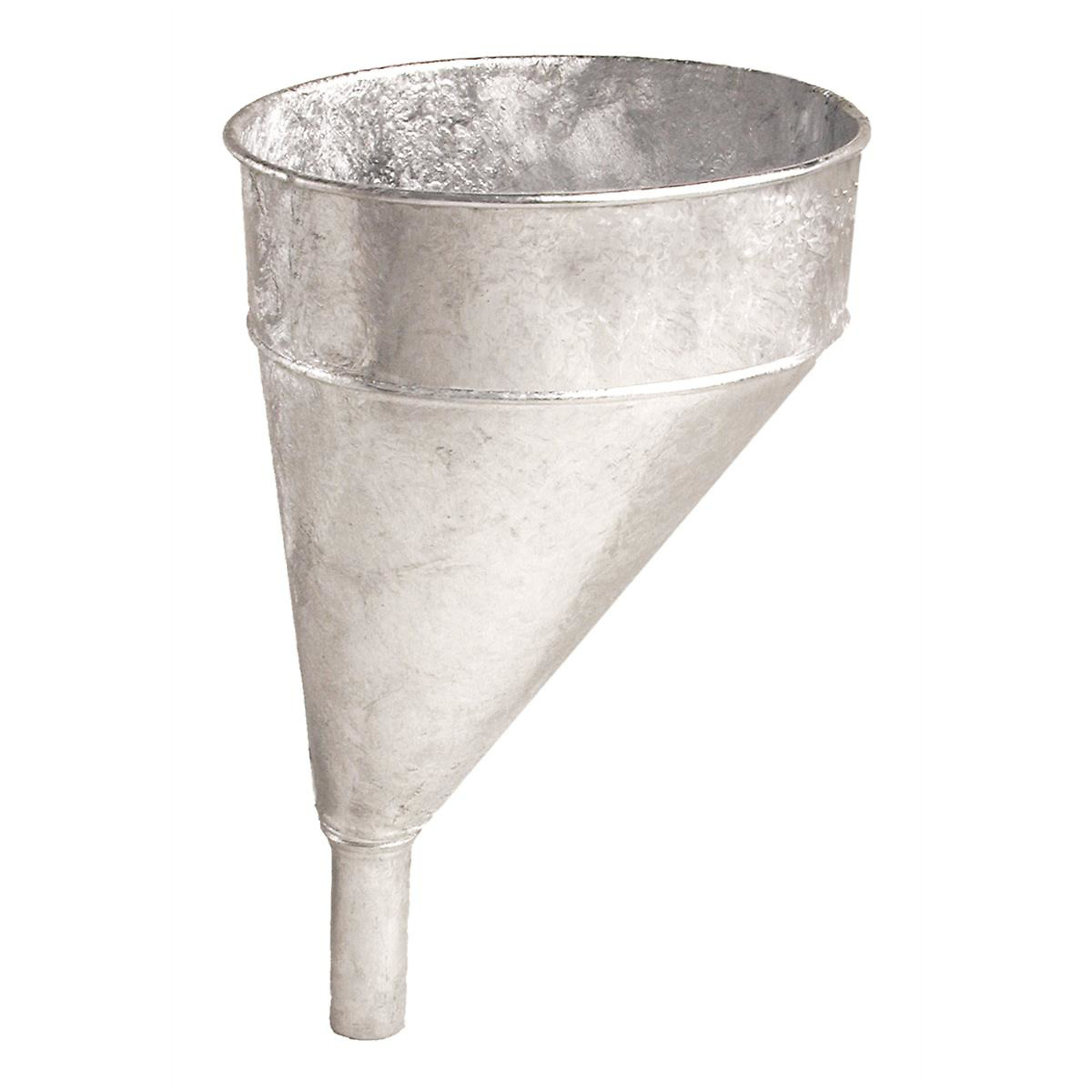 Plews Edelmann Galvanized Steel Funnel with Screen — 6 Qt. Capacity, 9in. Diameter, 14in. Height, Model# PLW75-002